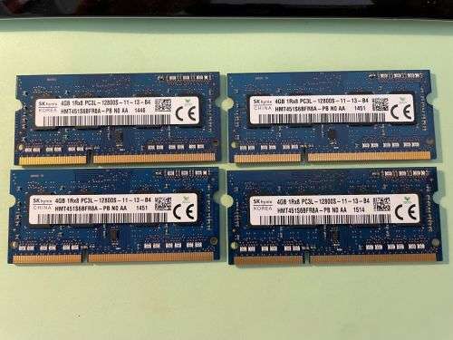 SK HYNIX 4GB DDR3 LAPTOP MEMORY