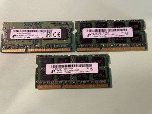 MICRON 4GB DDR3 LAPTOP MEMORY