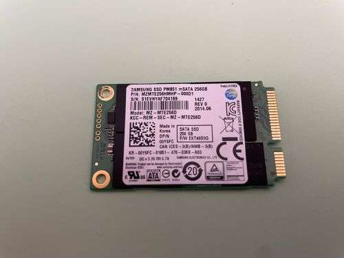 SAMSUNG 256GB mSATA SSD