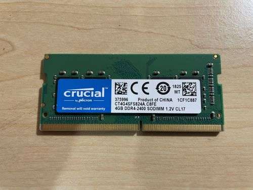 CRUCIAL 4GB DDR4 LAPTOP MEMORY