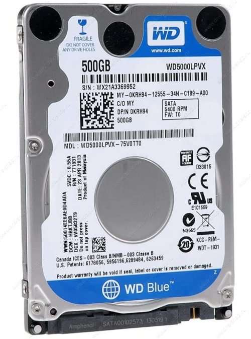 WD 500GB Laptop HDD