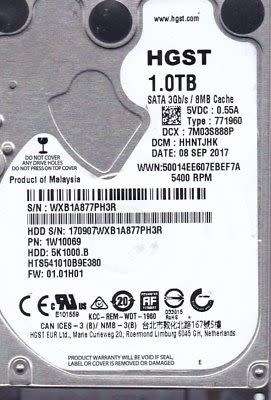 HGST 1TB Laptop HDD
