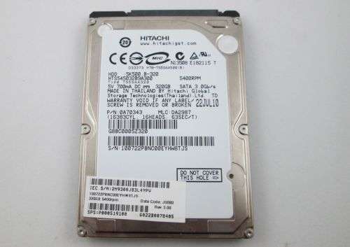 Hitachi 320GB Laptop HDD