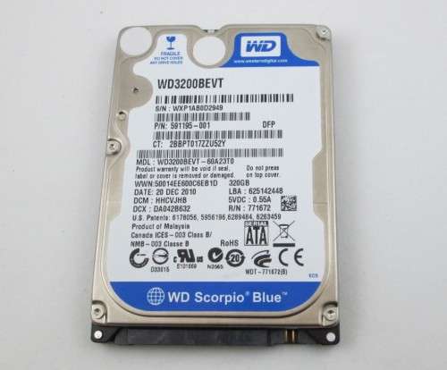 WD Blue 320GB Laptop HDD