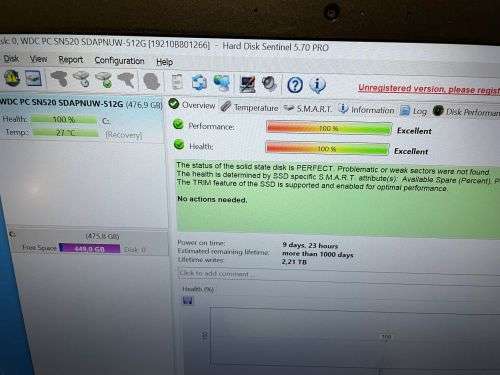 Lenovo T470 Notebook Core i5 6300 2.40 512GB 16GB DDR4