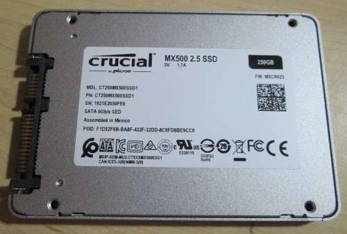 Crucial 250GB 2.5` SSD