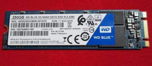 WD Blue 250GB M.2 2280 SATA SSD