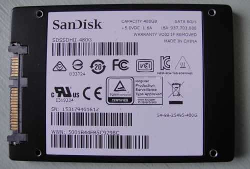Sandisk Ultra II 480GB 2.5` SSD