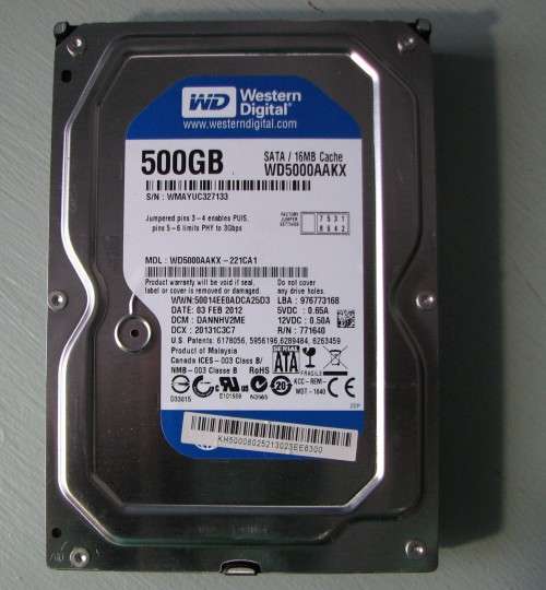 WD 500GB Desktop HDD