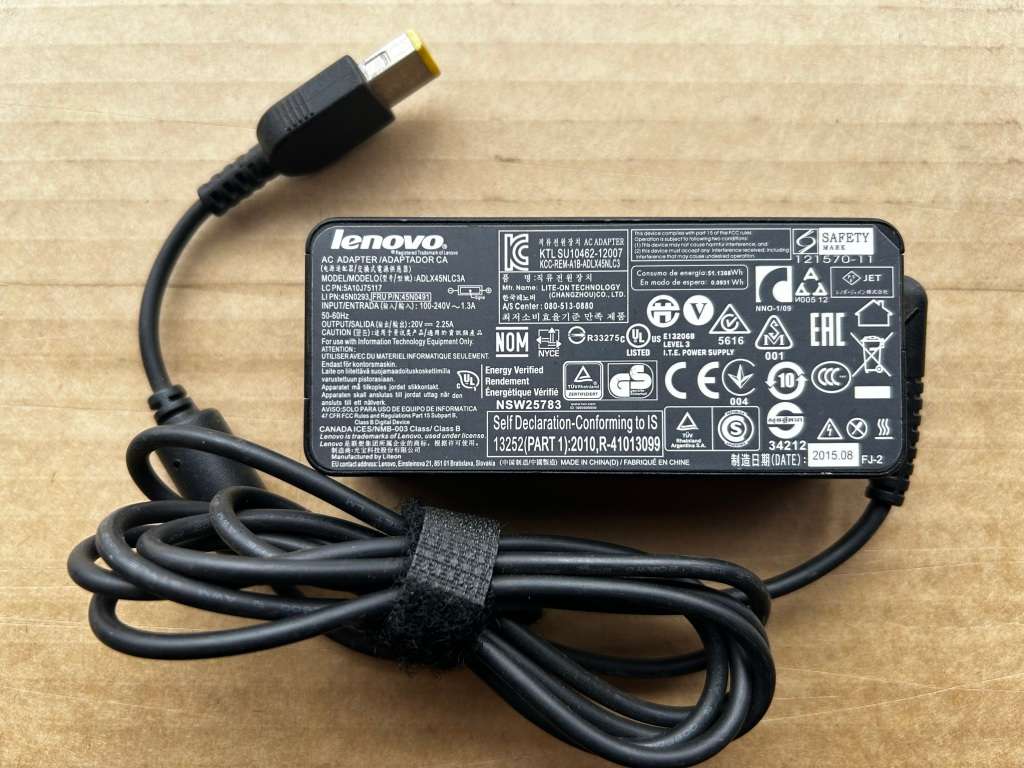 Lenovo 45w Laptop Charger - square pin