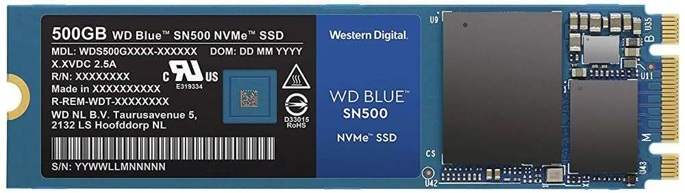 WD Blue SN500 500GB NVMe M.2 2280 SSD