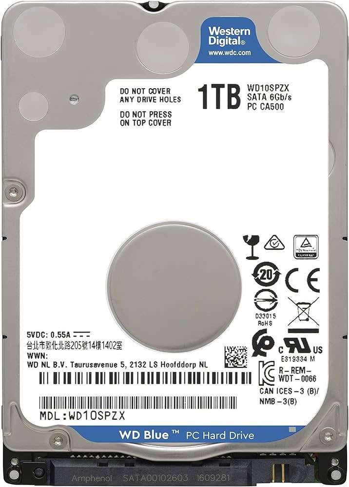 WD Blue 1TB Laptop HDD