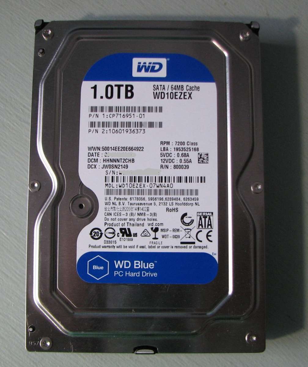 WD Blue 1TB Desktop HDD