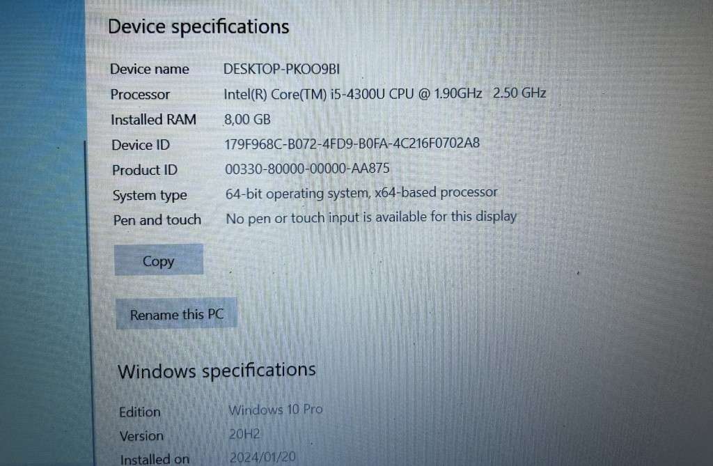 Dell Latitude E5540 Core i5 4300U 500GB HDD 8GB RAM Win 10 Pro *NEW BATTERY*