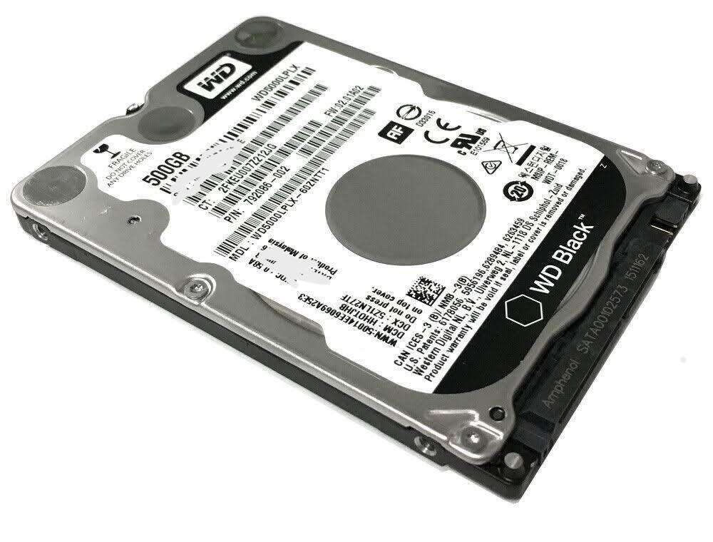WD Black 500GB Laptop HDD