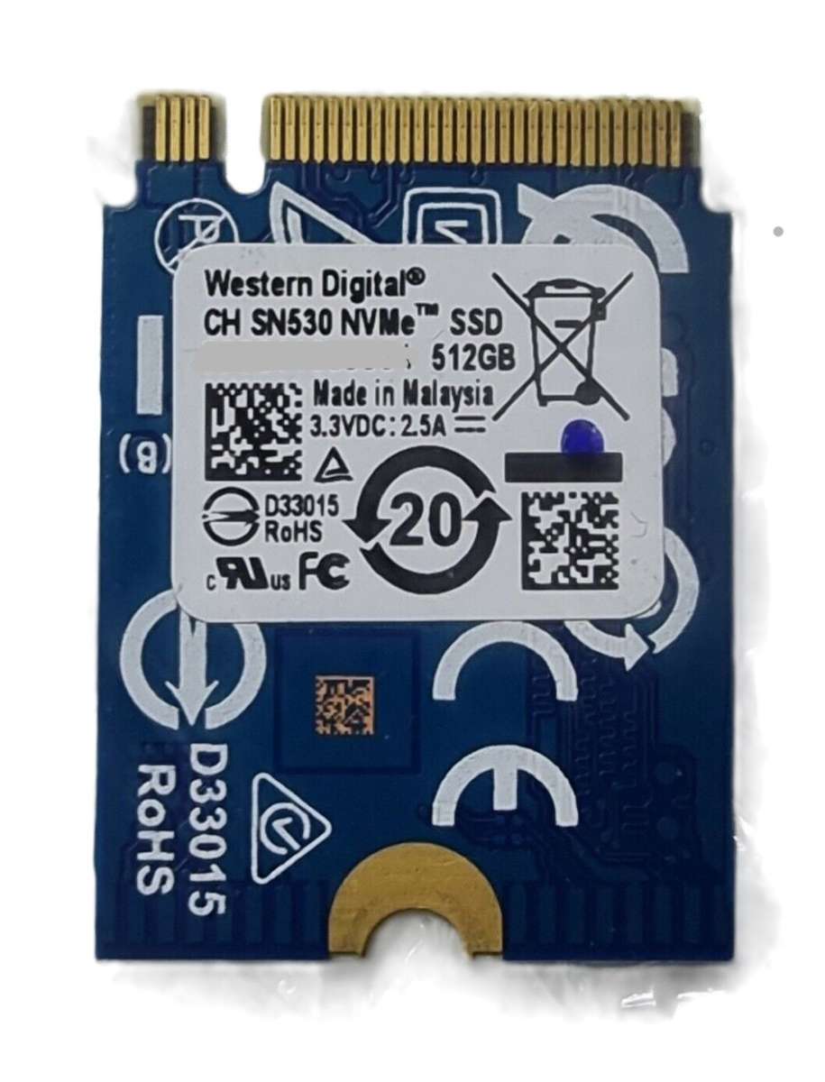 Western Digital CH SN530 512GB m.2 2230 SSD *READ FULL DESCRIPTION*