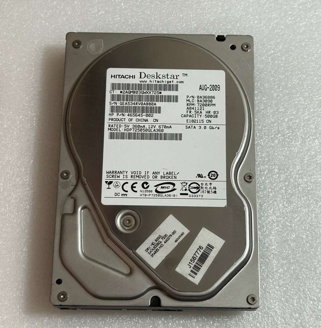 Hitachi 500GB Desktop HDD *READ FULL DESCRIPTION*