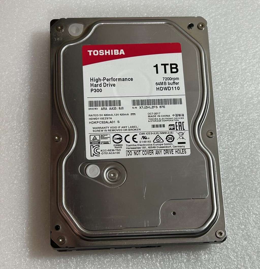Toshiba 1TB Desktop HDD *READ FULL DESCRIPTION*