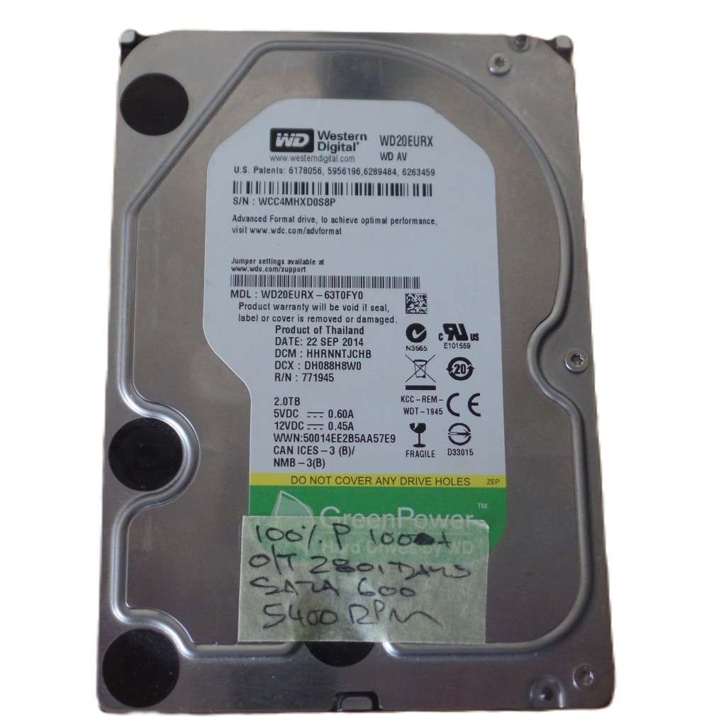 WD Green Power 2TB Desktop HDD *READ FULL DESCRIPTION*
