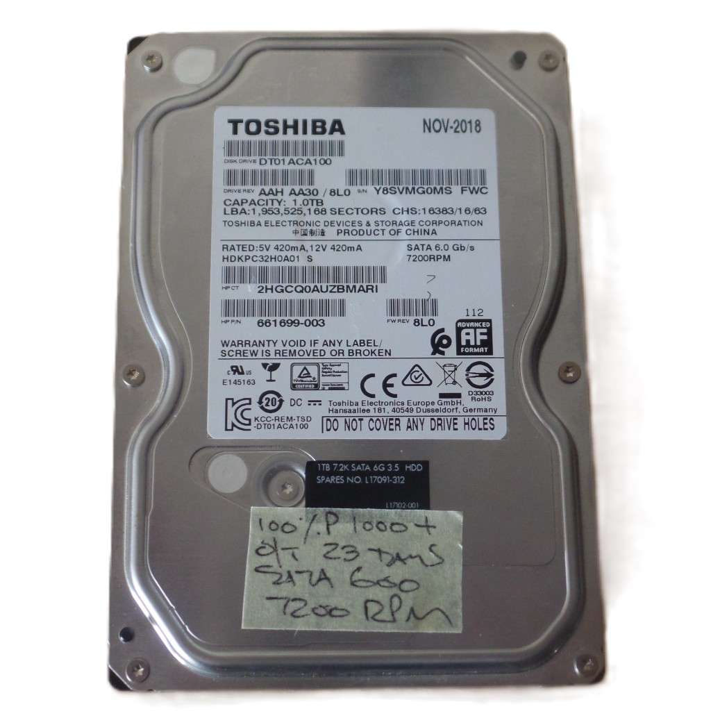 Toshiba 1TB Desktop HDD *READ FULL DESCRIPTION*