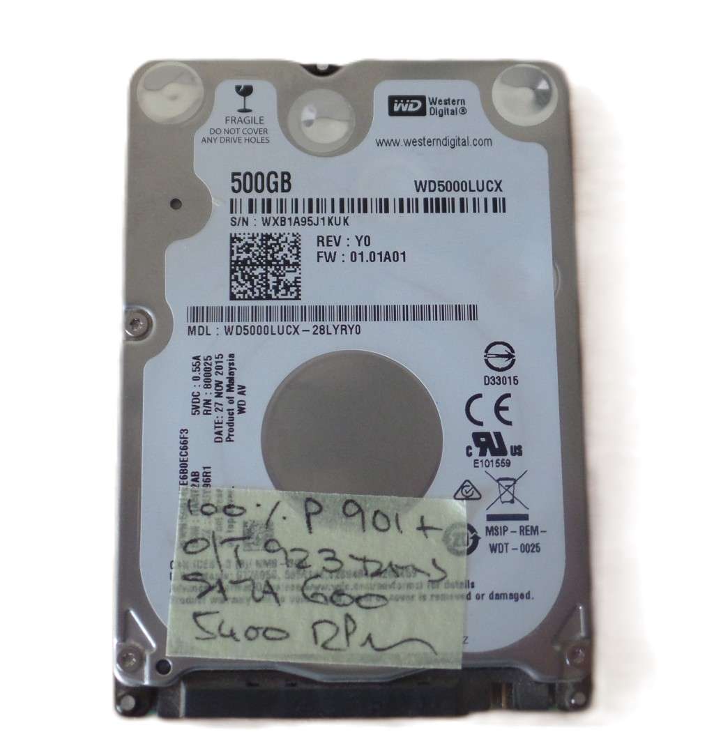 WD Blue 500GB Laptop HDD
