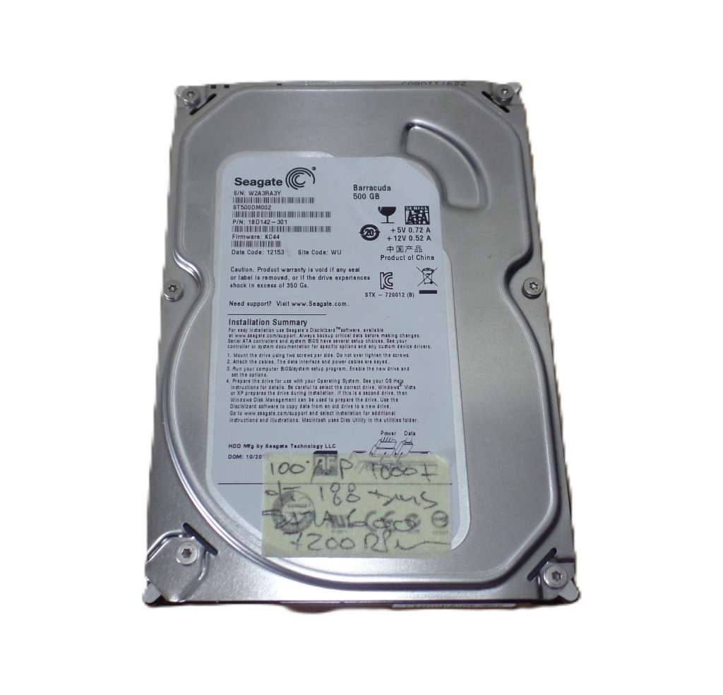 Seagate Barracuda 500GB Desktop HDD