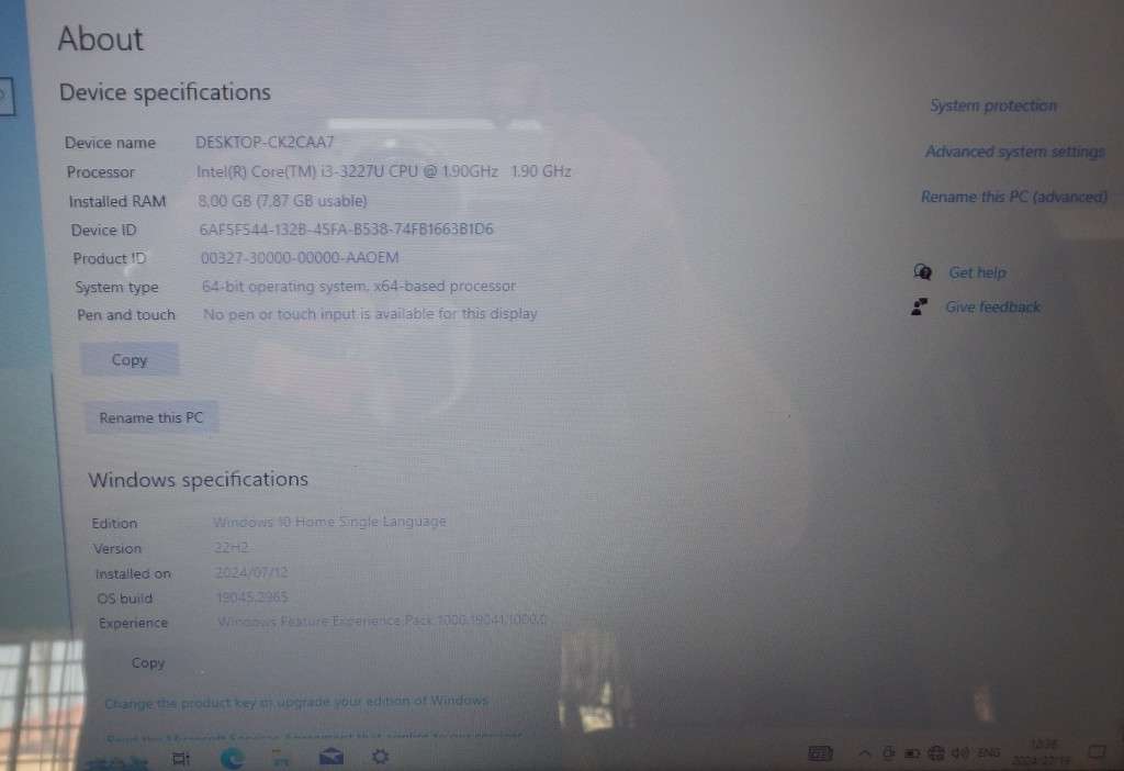 Dell Inspiron 3521 Core i3 1TB HDD 8GB RAM Windows 10 Pro