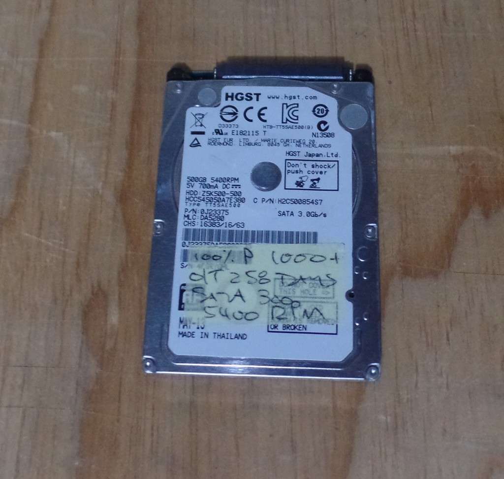 Hitachi 500GB Laptop HDD