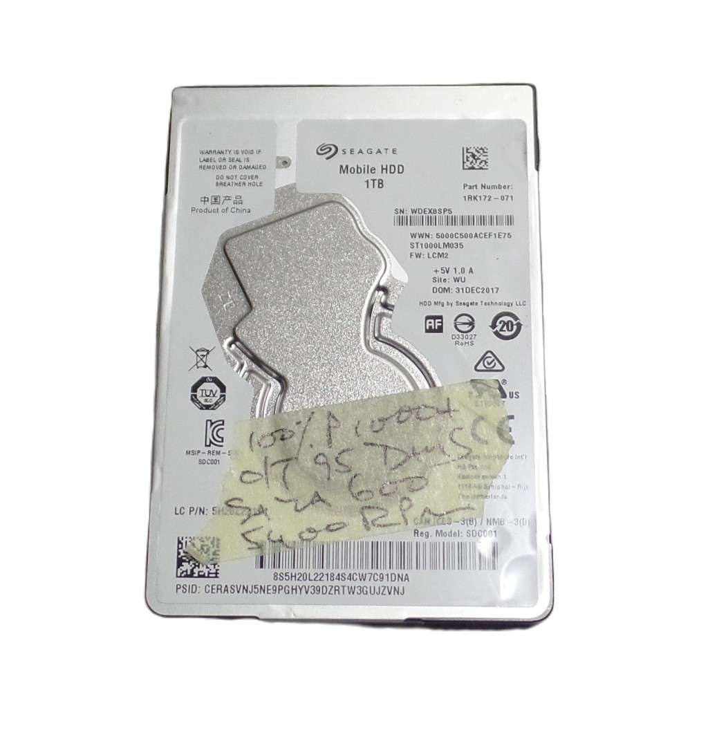 Seagate 1TB Laptop HDD