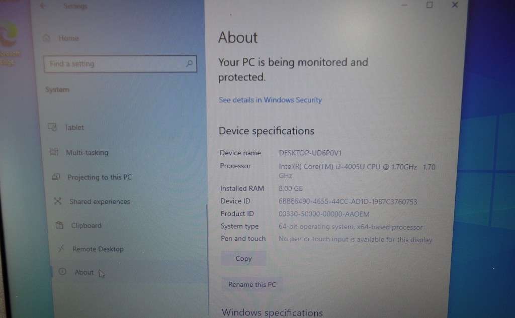 Dell Vostro 3558 Core i3 4th Gen 512GB SSD 8GB RAM Windows 10 Pro