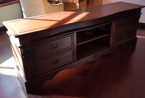 Solid Wood Wetherlys TV Stand Unit - As New