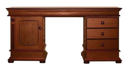 Solid Wood Wetherlys Desk - As New - Blue Strip Removable