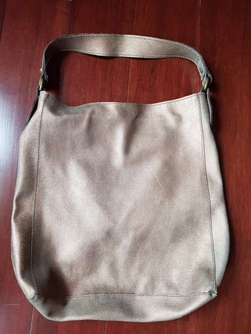 Leather Bag - As New - Metallic Gold