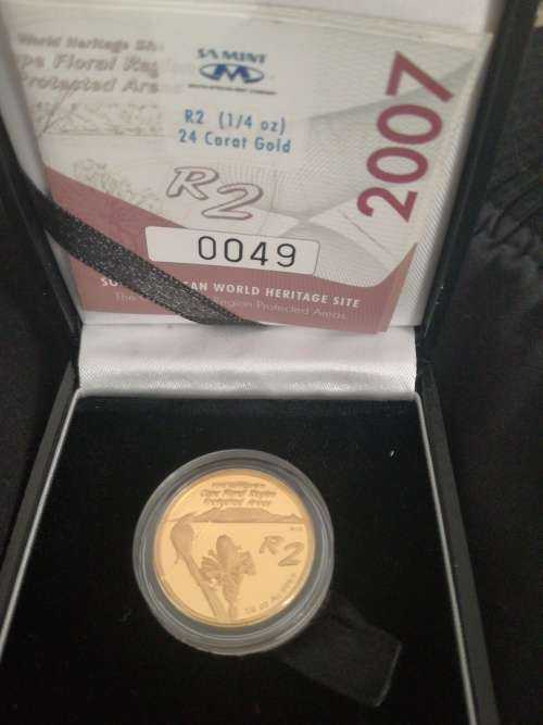 2007 The Cape Floral Region 1/4 oz Gold Coin