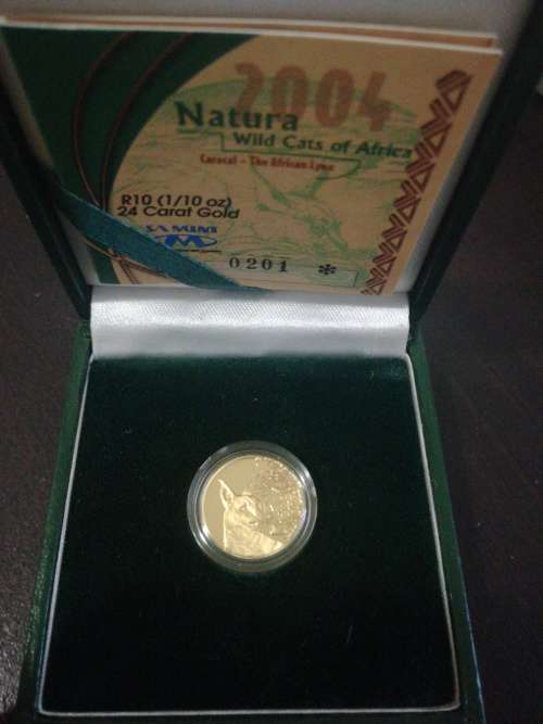 Natura Caracal 1/10th Gold Coin