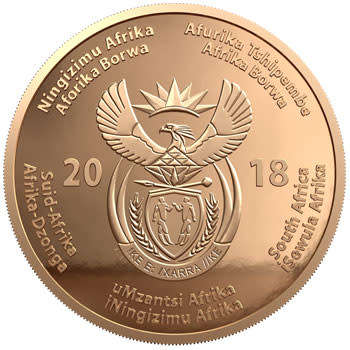 2018  Mandela Centenary 1918 - 2018  R 50 Bronze Alloy Coin