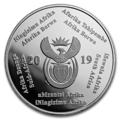 Brand New - 2019 Privy Mark Krugerrand and Crown 1969 South African Polymer on the moon- # 500 Mint