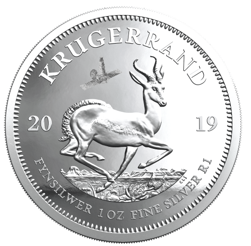 Brand New - 2019 Privy Mark Krugerrand and Crown 1969 South African Polymer on the moon- # 500 Mint