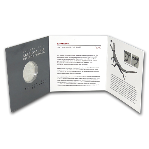 2019 SOUTH AFRICA SILVER NATURA DINOSAUR: EUPARKERIA BU