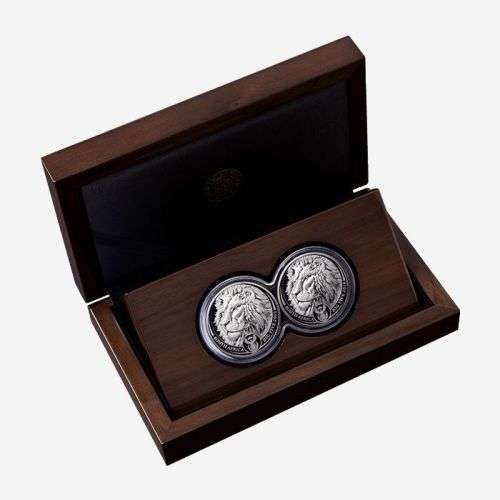 2019  Big 5 Lion Silver 1 oz twin proof set