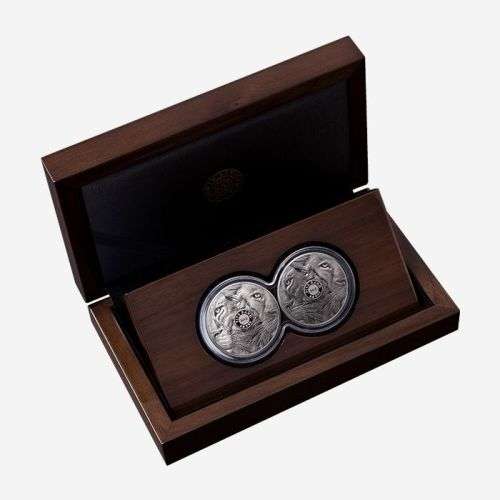 2019  Big 5 Lion Silver 1 oz twin proof set