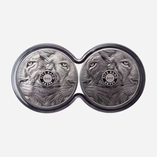 2019  Big 5 Lion Silver 1 oz twin proof set