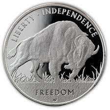 1 oz Asahi Liberty Trade Buffalo Silver Round .999 Fine