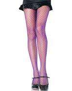 Plush Purple Neon Net Panty-Hose
