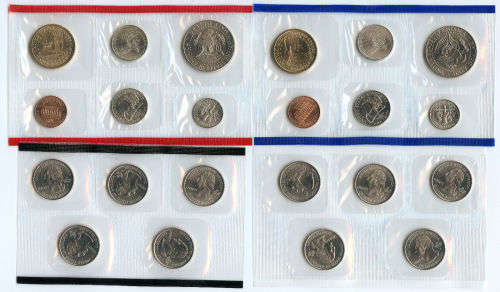 2005 Philadelphia and Denver US Mint Uncirculated 20 Coin BU Set