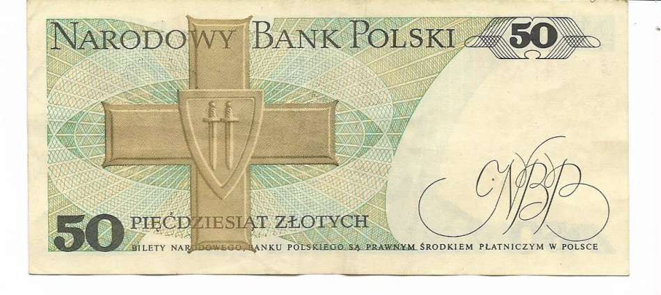 NARODOWY BANK POLAND BANK NOTE 1986 -  50 PIECDZIESIAT ZLOTYCH (POSSIBLY UNCIRCULATED)