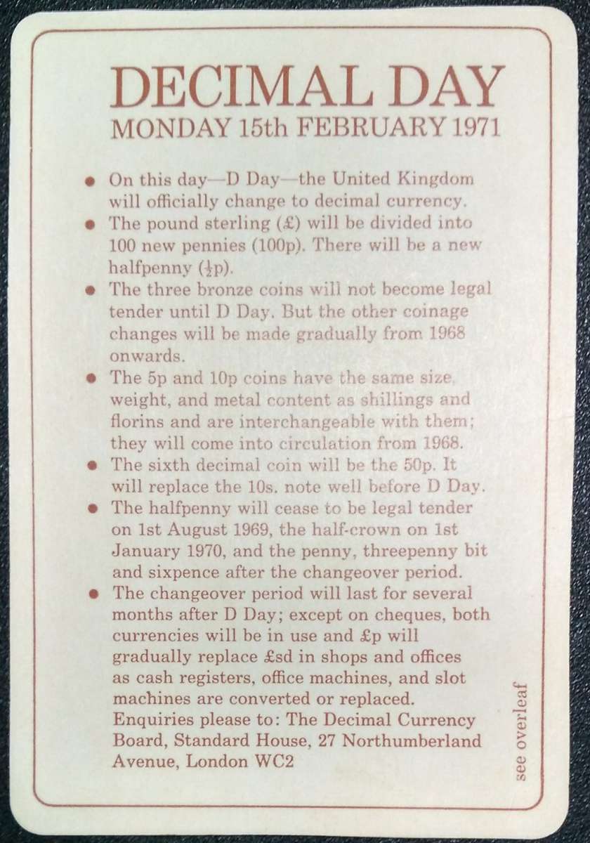 1968 BRITAINS FIRST DECIMAL COIN SET, 5 COINS 10p TO ½p, IN FOLDER OF ISSUE BU