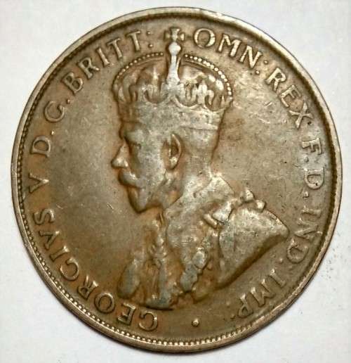 1928 Australia - 1 Penny Coin - George V