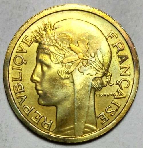 1941 FRANCE 1 fFRANC COIN  - BRILLIANT UNCIRCULATED (BU)
