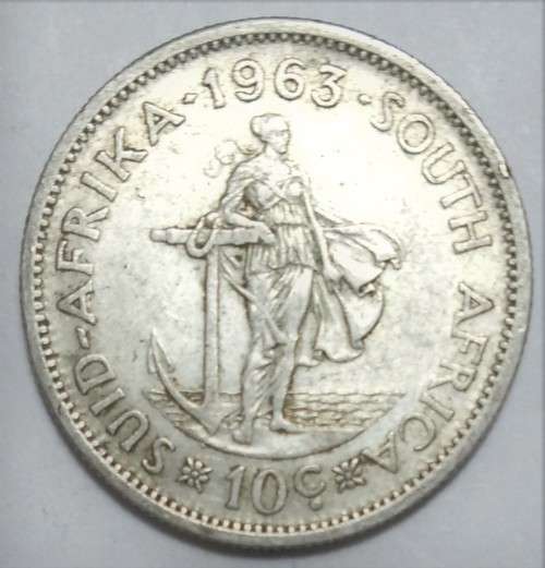 1963 SOUTH AFRICA - 10c Ten Cents - Bidding starts at R1 !